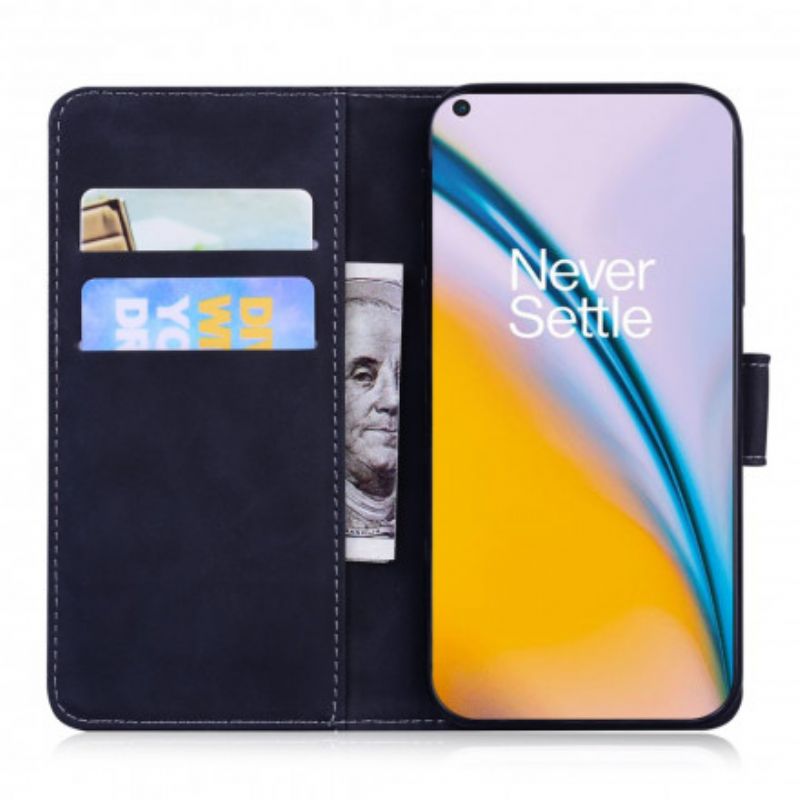 Flip Cover OnePlus Nord 2 5G Tiger Ansigtstryk