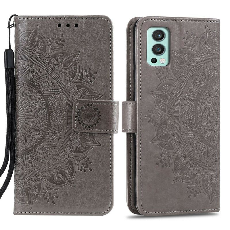 Læder Cover OnePlus Nord 2 5G Søn Mandala