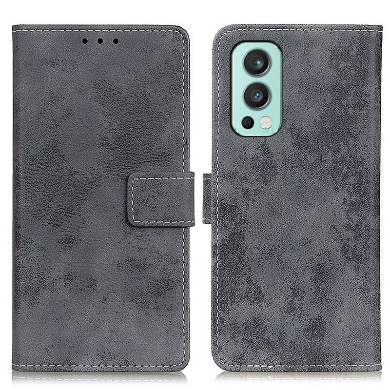 Læder Cover OnePlus Nord 2 5G Vintage Kunstlæder