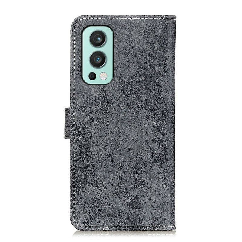 Læder Cover OnePlus Nord 2 5G Vintage Kunstlæder