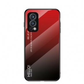 Mobilcover OnePlus Nord 2 5G Hej Hærdet Glas