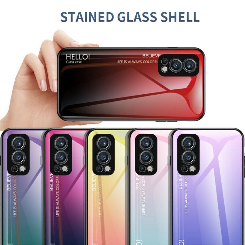 Mobilcover OnePlus Nord 2 5G Hej Hærdet Glas