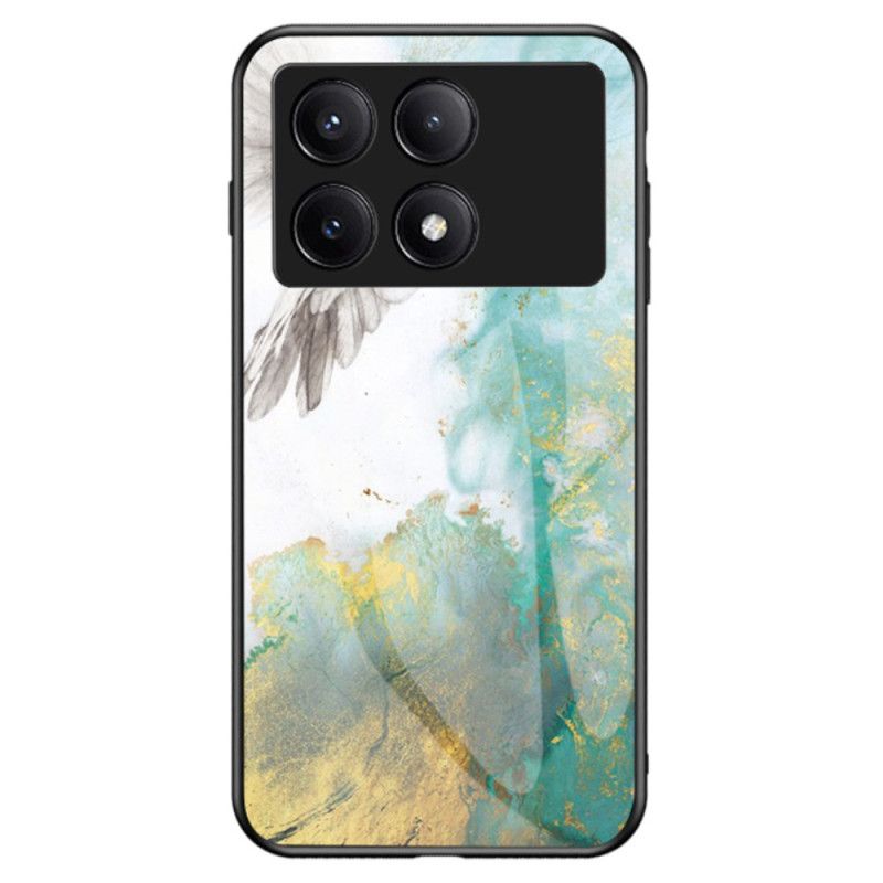 Cover Poco X6 Pro 5g Marmor Hærdet Glas