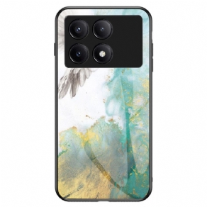 Cover Poco X6 Pro 5g Marmor Hærdet Glas