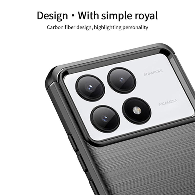 Cover Poco X6 Pro 5g Mofi Børstet Kulfiber