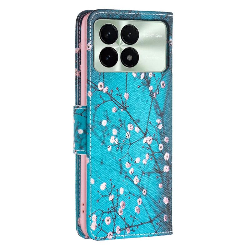 Flip Cover Poco X6 Pro 5g Blommeblomst