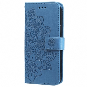 Flip Cover Poco X6 Pro 5g Blomstermønster Med Rem