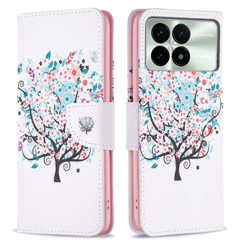 Flip Cover Poco X6 Pro 5g Blomstrende Træ