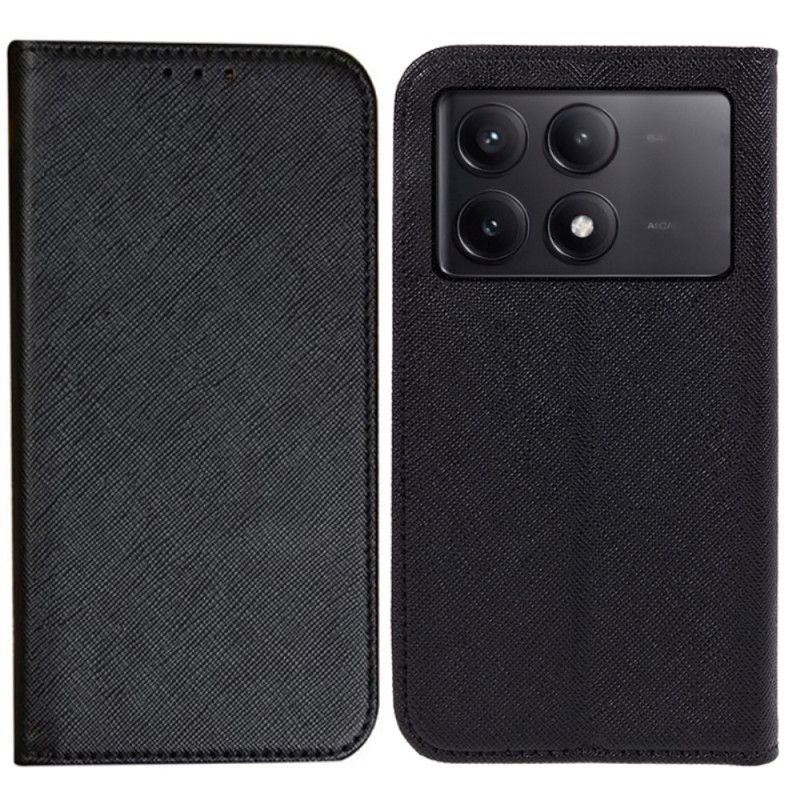 Flip Cover Poco X6 Pro 5g Krydstekstur