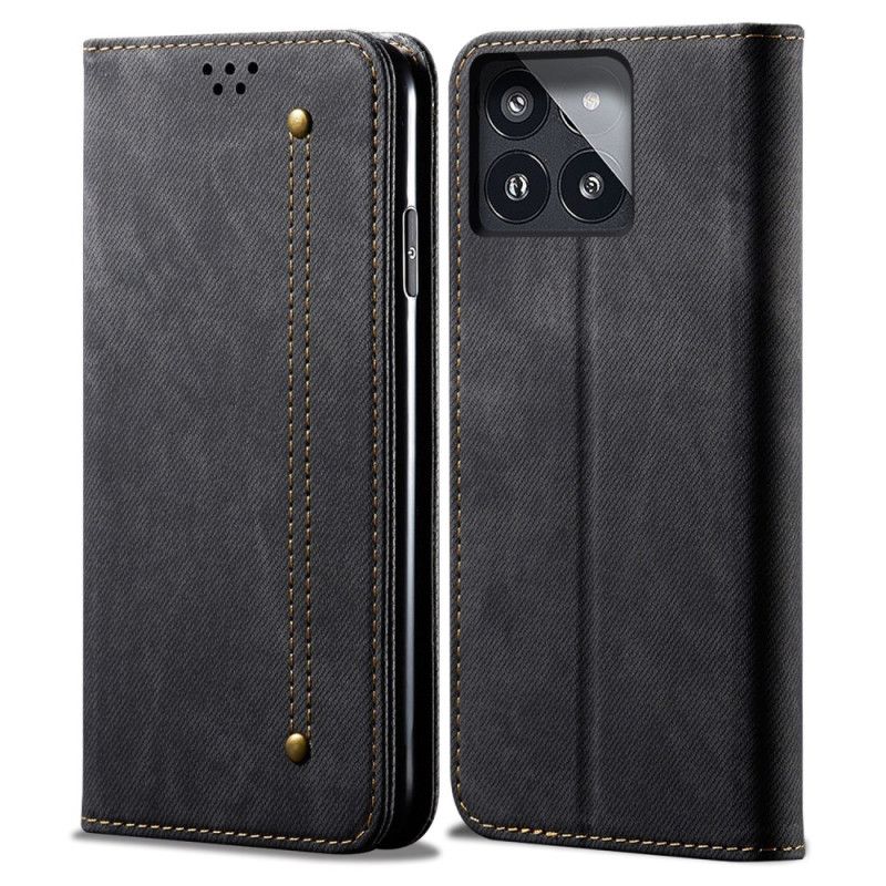 Flip Cover Til Poco X6 Pro 5g Jeansstof