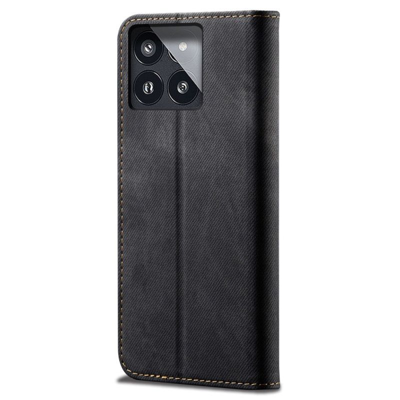 Flip Cover Til Poco X6 Pro 5g Jeansstof