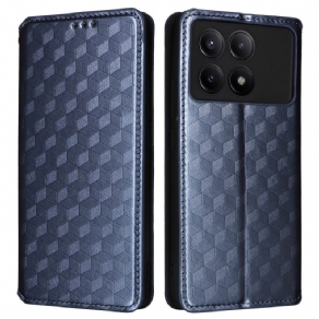 Læder Cover Poco X6 Pro 5g Telefon Etui 3d Diamanter