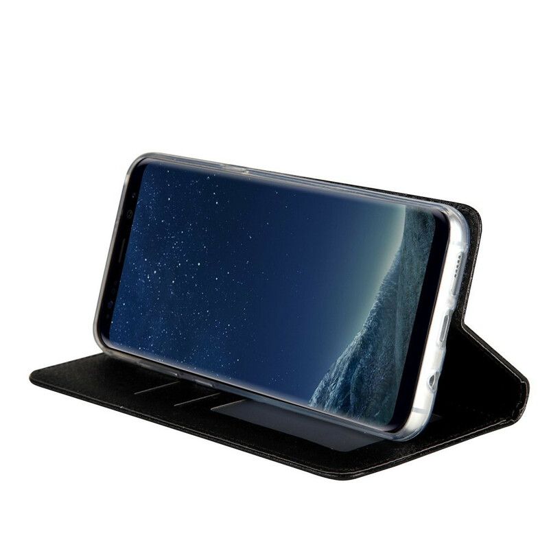 Cover Samsung Galaxy S8 Flip Cover Silketekstur Lædereffekt Cmai2