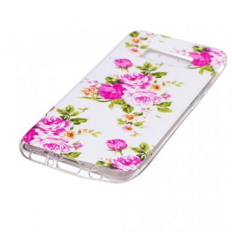 Cover Samsung Galaxy S8 Fluorescerende Frihedsblomster