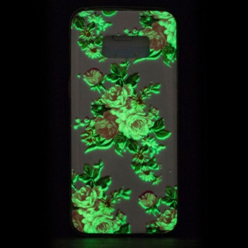 Cover Samsung Galaxy S8 Fluorescerende Frihedsblomster