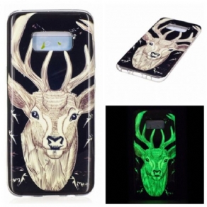 Cover Samsung Galaxy S8 Fluorescerende Majestic Stag