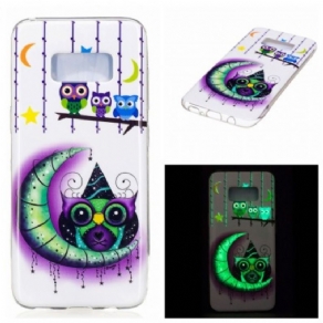 Cover Samsung Galaxy S8 Ugler I Fluorescerende Delirium