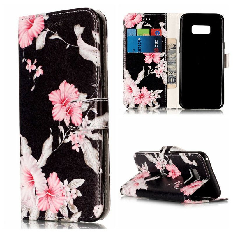 Flip Cover Samsung Galaxy S8 Ekstrem Blomster