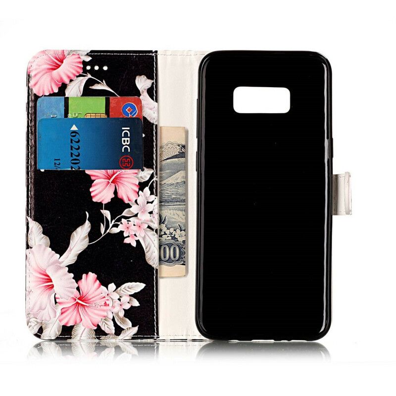 Flip Cover Samsung Galaxy S8 Ekstrem Blomster