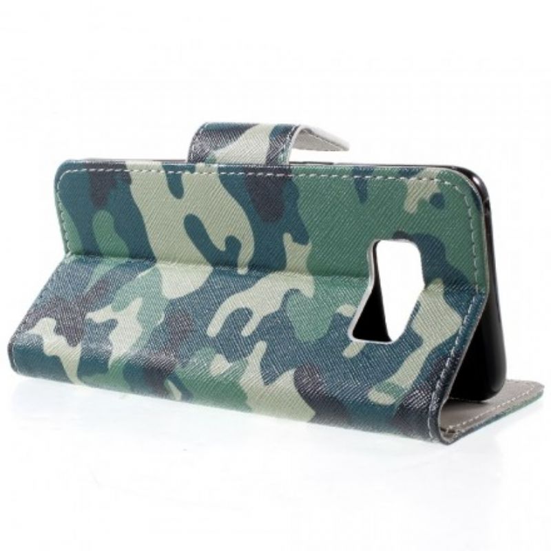 Flip Cover Samsung Galaxy S8 Militær Camouflage