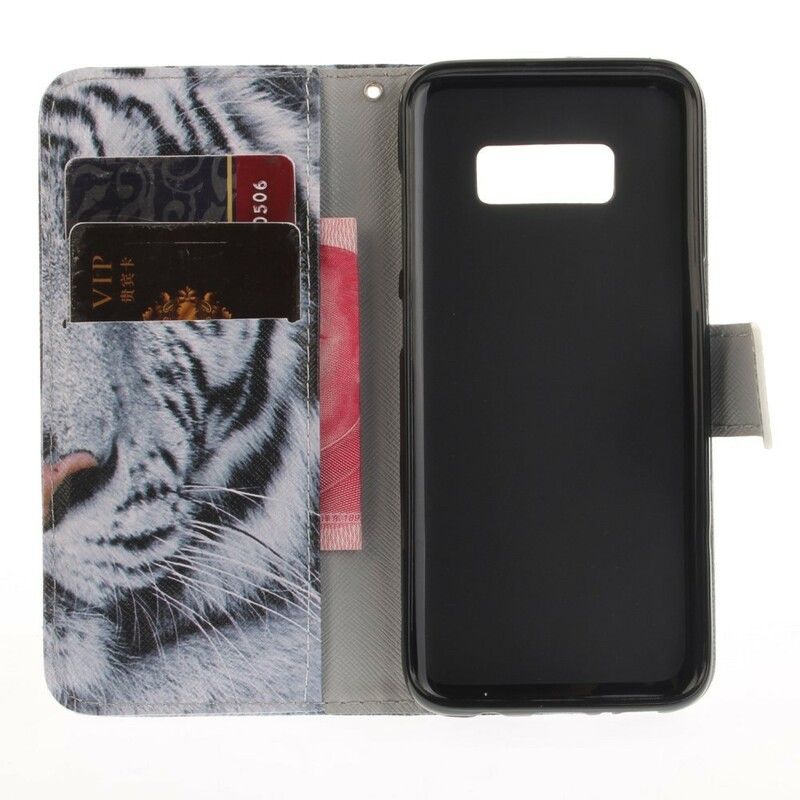 Flip Cover Samsung Galaxy S8 Tigeransigt