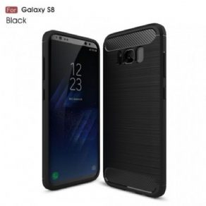 Mobilcover Samsung Galaxy S8 Børstet Kulfiber