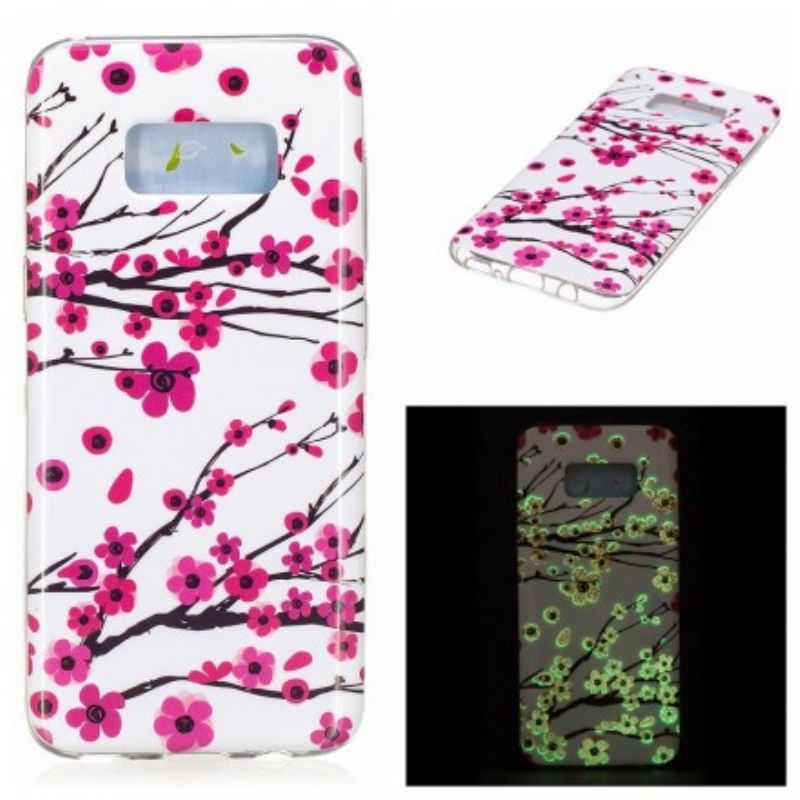 Mobilcover Samsung Galaxy S8 Fluorescerende Blomster