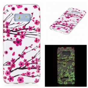 Mobilcover Samsung Galaxy S8 Fluorescerende Blomster