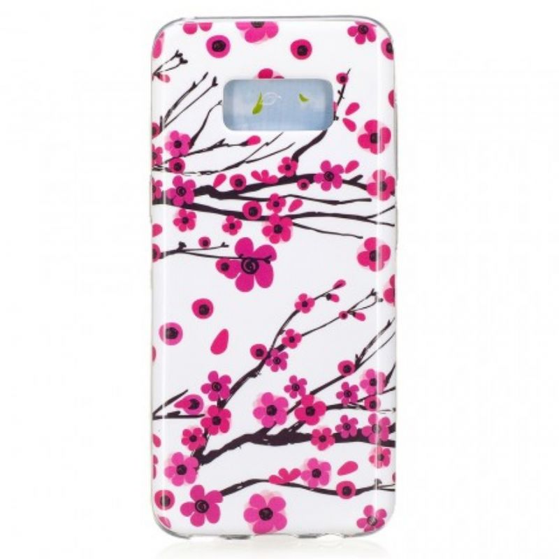 Mobilcover Samsung Galaxy S8 Fluorescerende Blomster