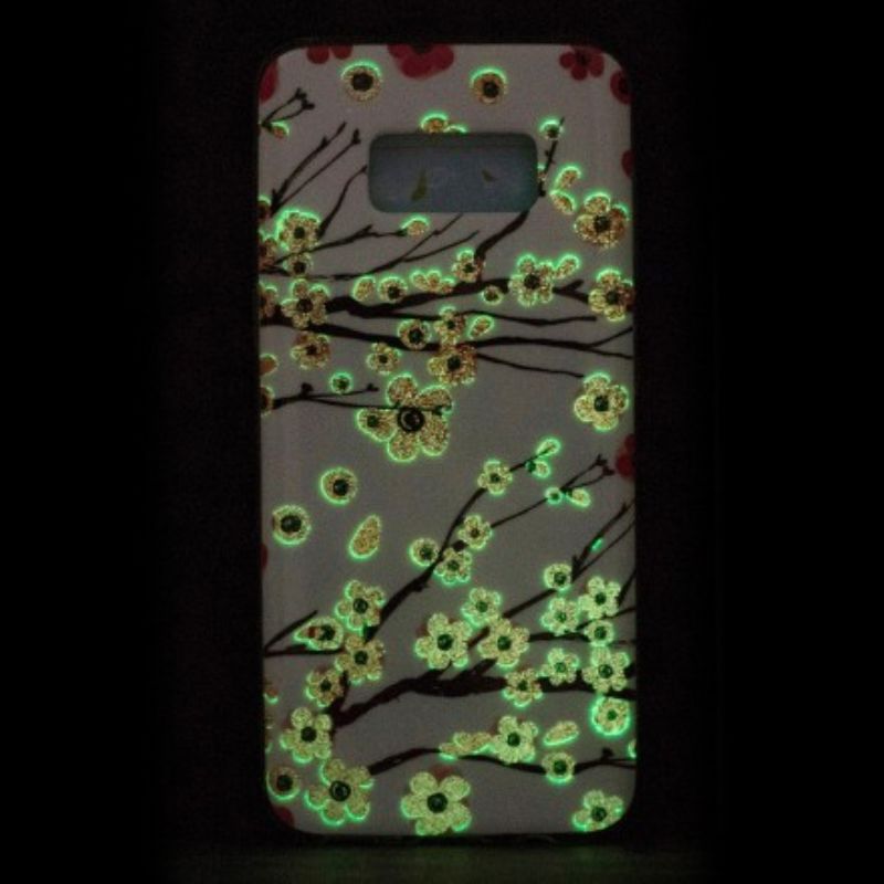 Mobilcover Samsung Galaxy S8 Fluorescerende Blomster