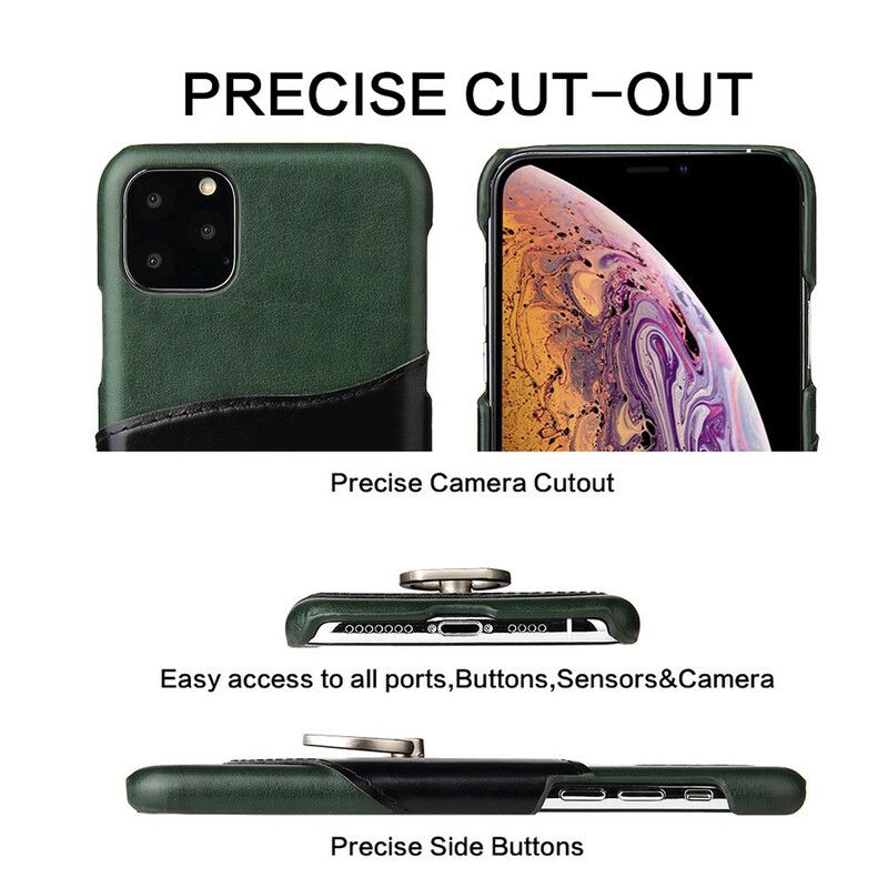 Cover iPhone 11 Pro Fierre Shann Kortholder Og Ringholder