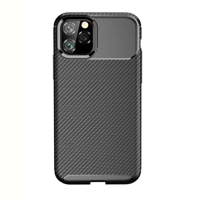 Cover iPhone 11 Pro Fleksibel Kulfibertekstur