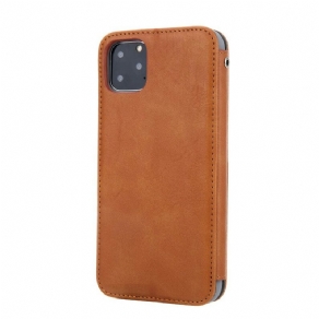 Cover iPhone 11 Pro Flip Cover Finhed Læderstil