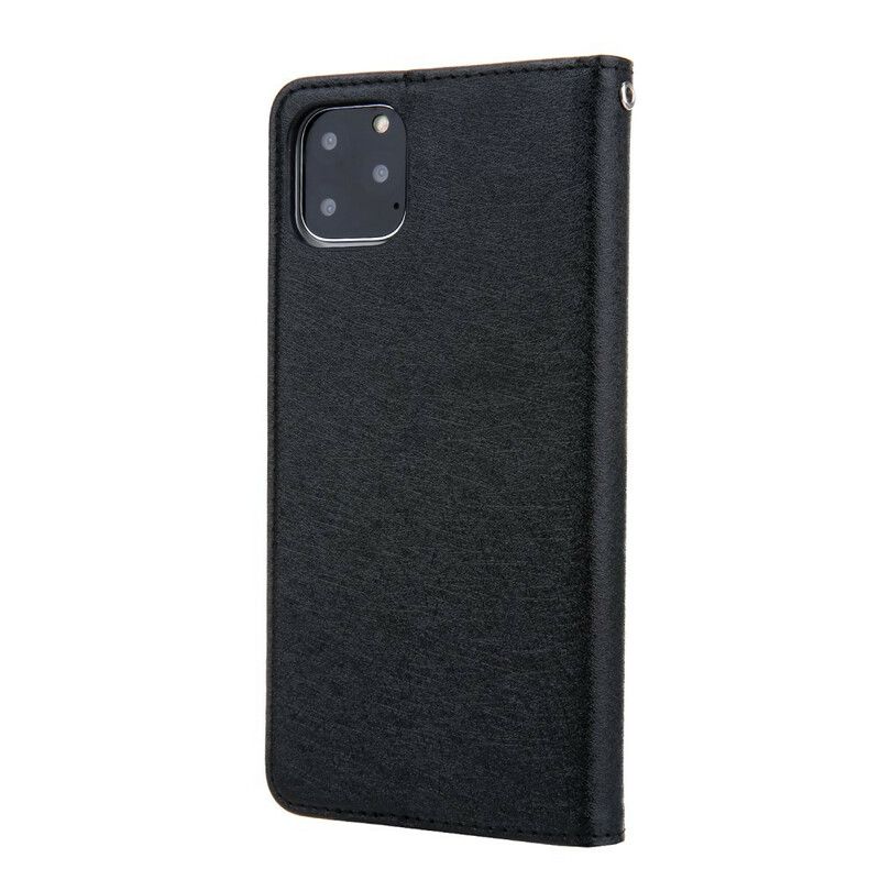 Cover iPhone 11 Pro Flip Cover Silketekstur Lædereffekt Cmai2