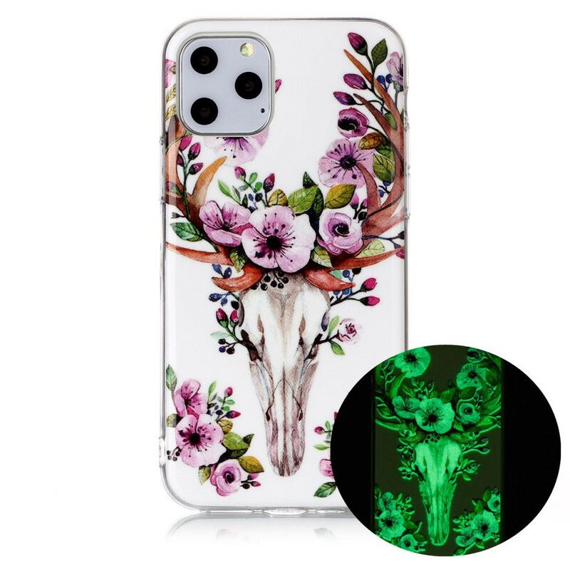 Cover iPhone 11 Pro Fluorescerende Blomsterelg