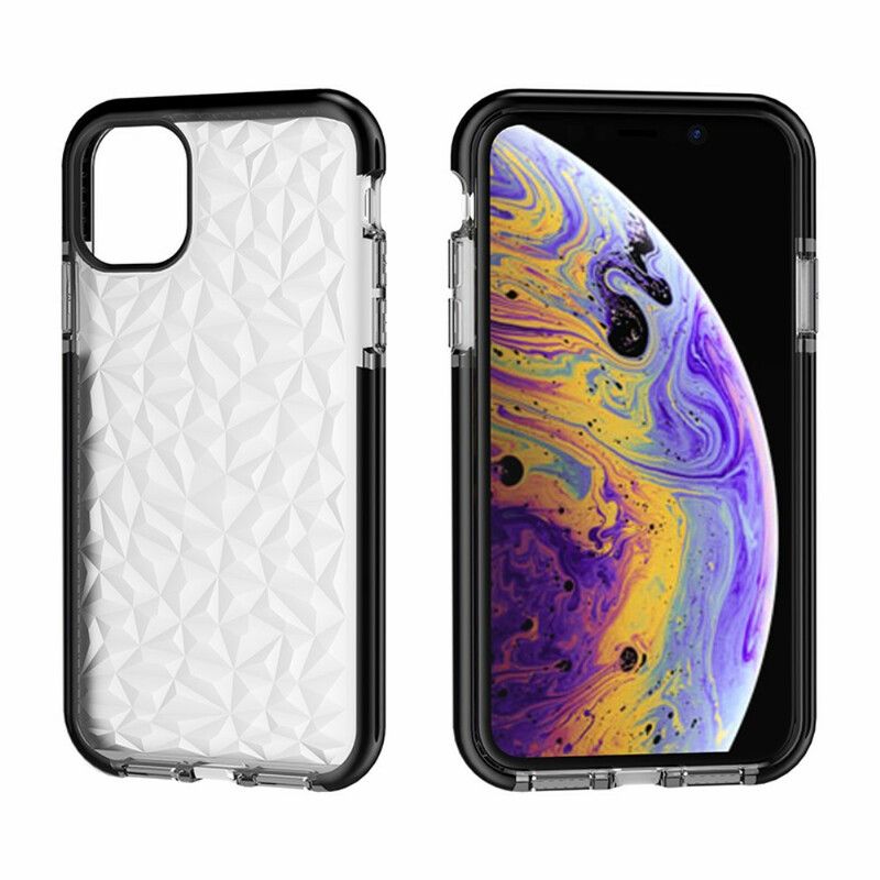 Cover iPhone 11 Pro Transparent Diamantstruktur