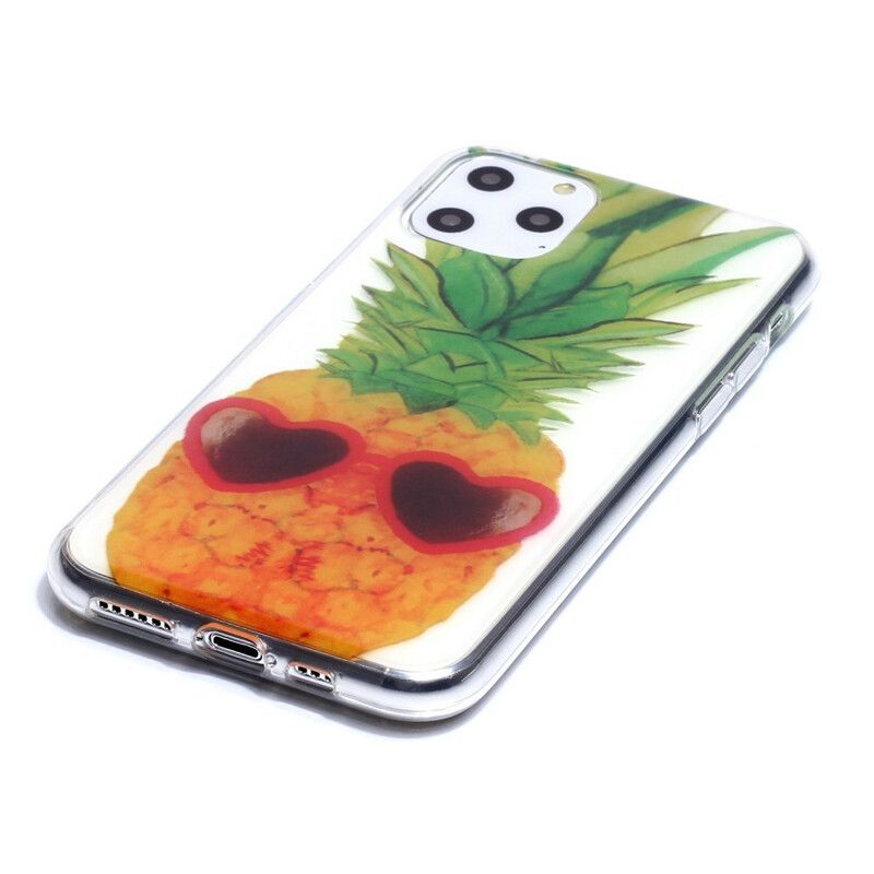 Cover iPhone 11 Pro Transparent Inkognito Ananas