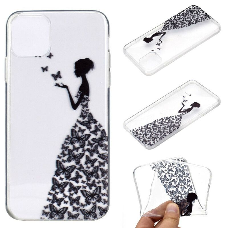 Cover iPhone 11 Pro Transparent Sommerfuglekjole