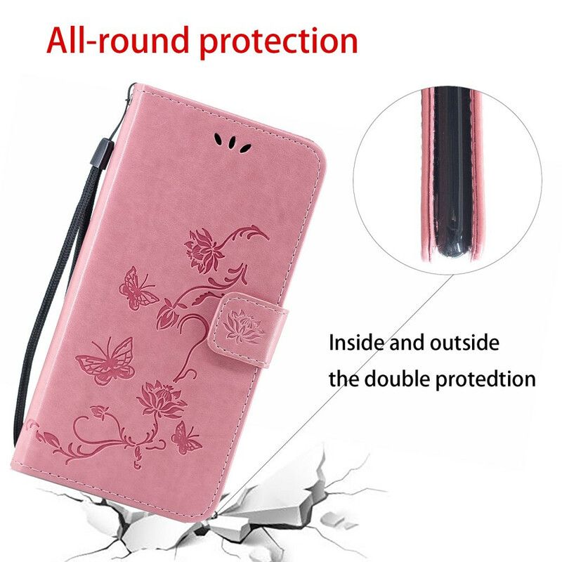 Flip Cover iPhone 11 Pro Med Snor Floral Strappy