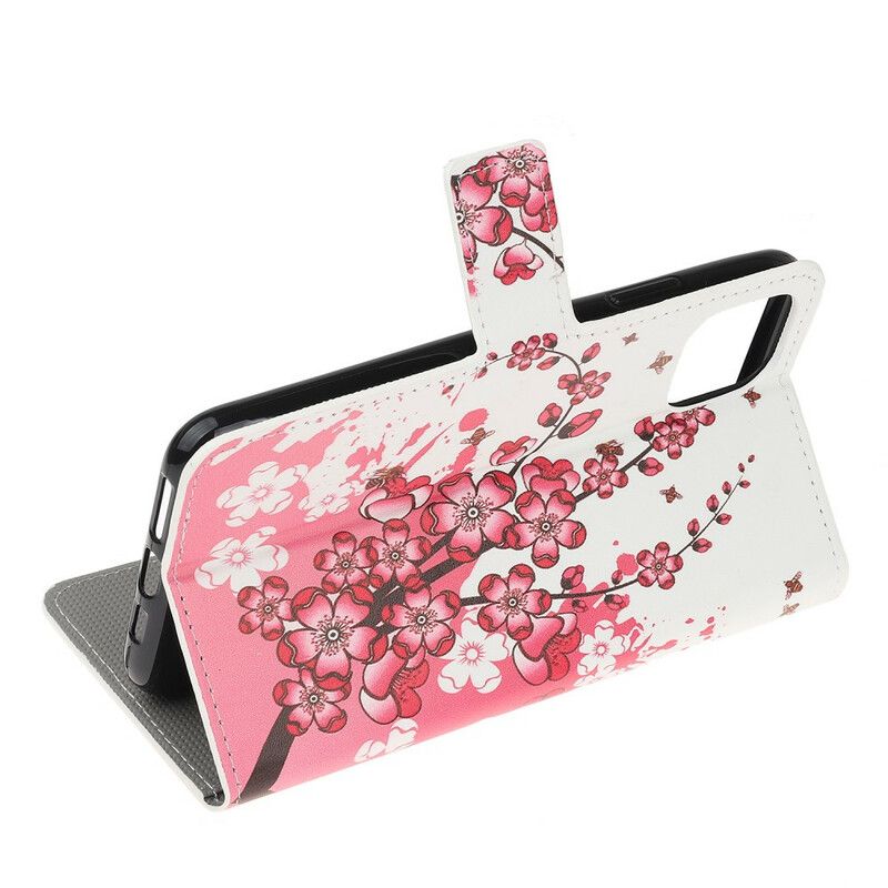 Flip Cover iPhone 11 Pro Tropiske Blomster