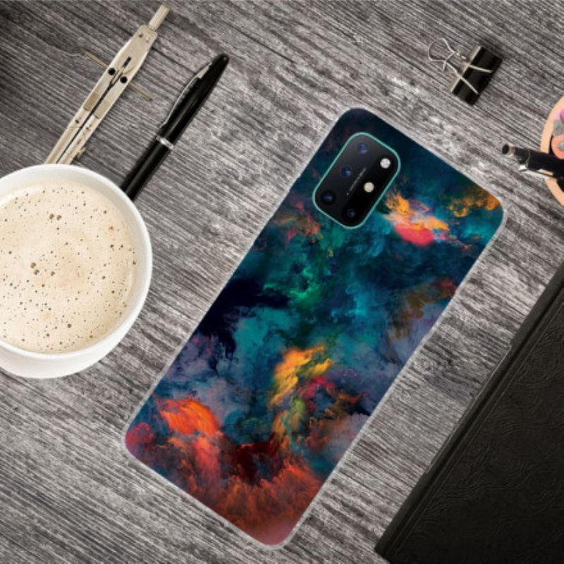 Cover OnePlus 8T Farverige Skyer