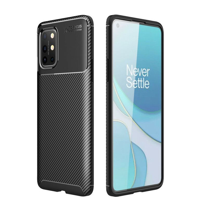 Cover OnePlus 8T Fleksibel Kulfibertekstur