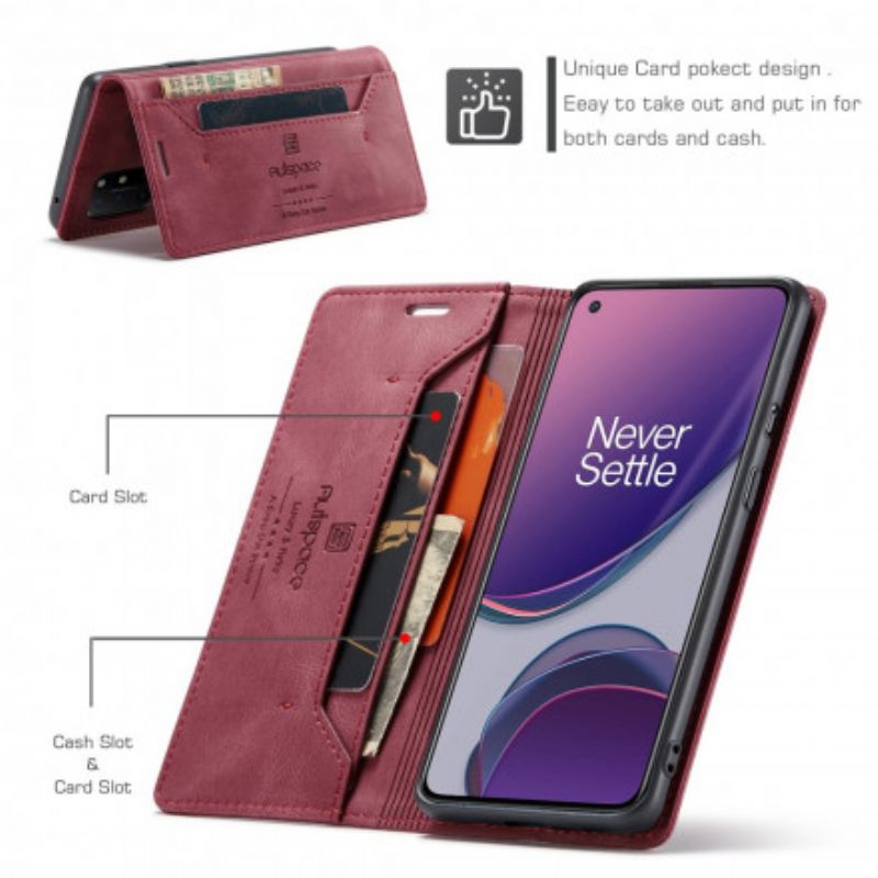 Cover OnePlus 8T Flip Cover Autspace Rfid-serien