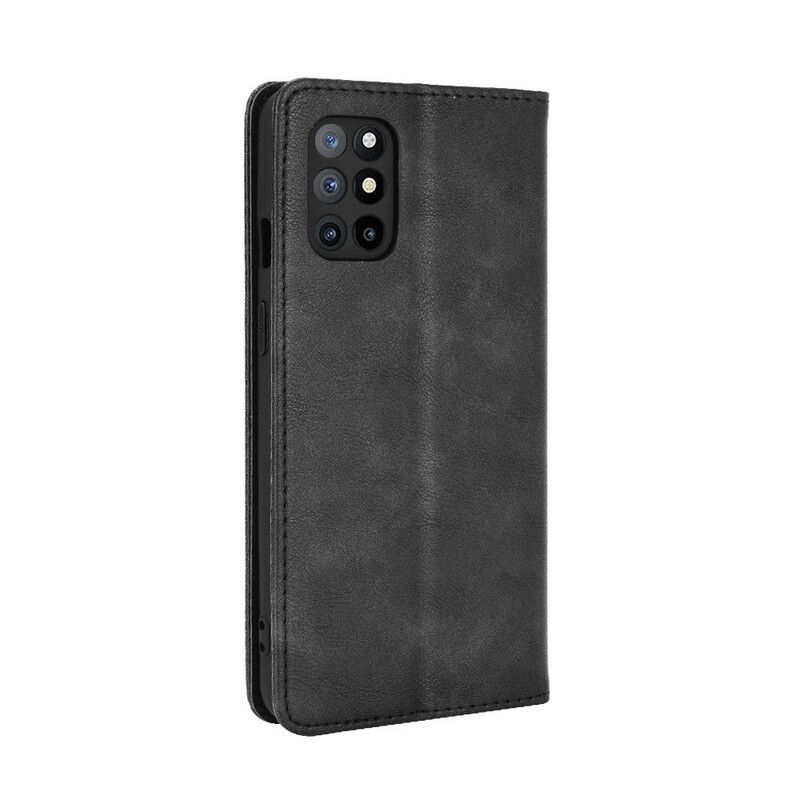 Cover OnePlus 8T Flip Cover Vintage Stiliseret Lædereffekt