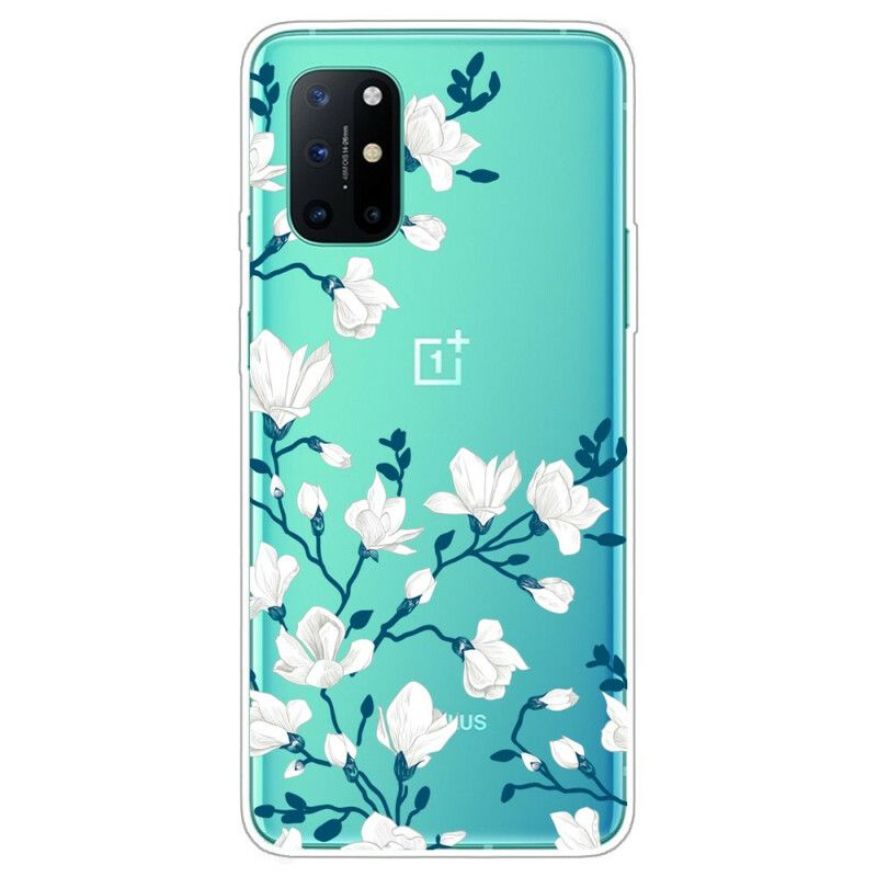 Cover OnePlus 8T Hvide Blomster