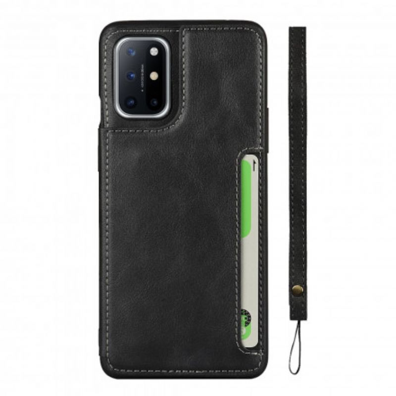 Cover OnePlus 8T Kortholder Og Snor