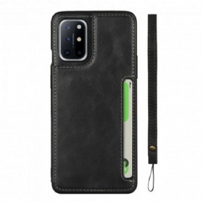 Cover OnePlus 8T Kortholder Og Snor