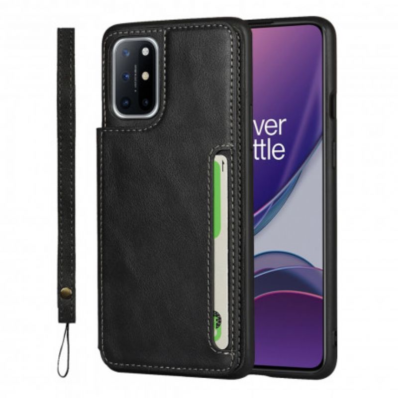 Cover OnePlus 8T Kortholder Og Snor