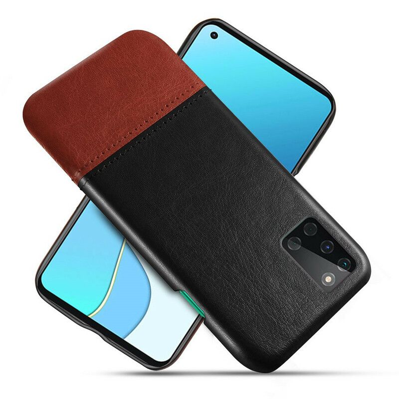 Cover OnePlus 8T Ksq Tofarvet Lædereffekt