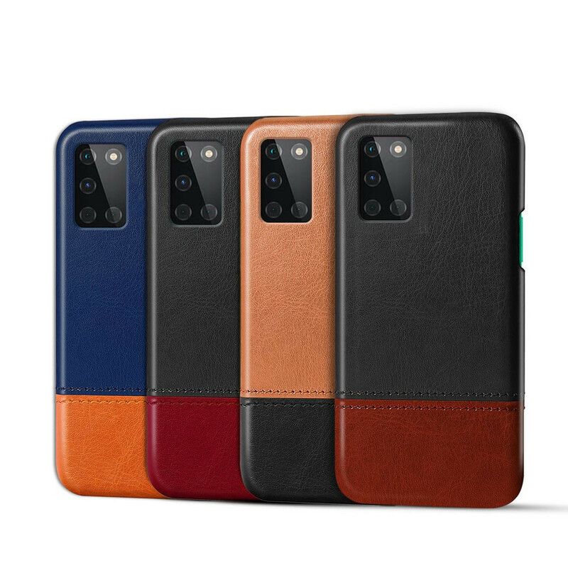 Cover OnePlus 8T Ksq Tofarvet Lædereffekt